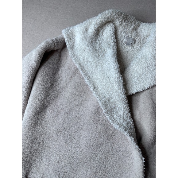 Barefoot Dreams Sweaters - Barefoot Dreams CozyChic Cream Open Front Cardigan Shawl Collar Small
